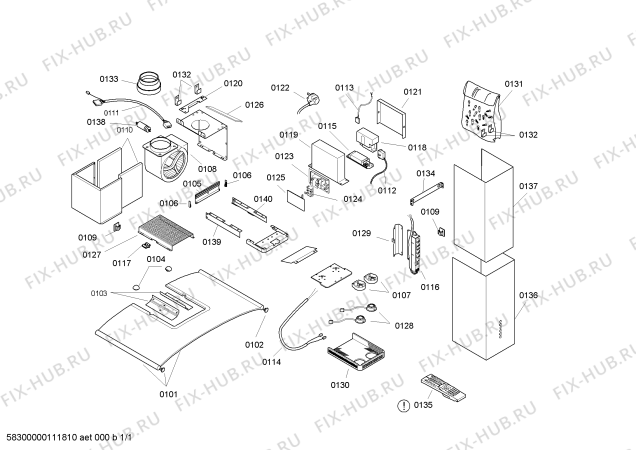 Схема №1 LC86952GB с изображением Крышка для вентиляции Siemens 00472900