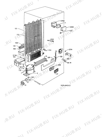 Взрыв-схема холодильника Electrolux ER3034I - Схема узла Functional parts