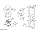 Схема №2 KG39NS30 с изображением Дверь морозильной камеры для холодильной камеры Siemens 00683783