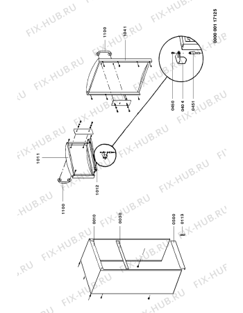 Взрыв-схема холодильника Whirlpool ART 686/IX/RH - Схема узла
