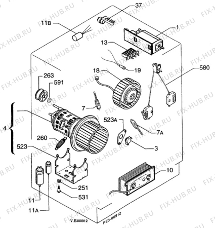 Взрыв-схема комплектующей Unknown TD604EC - Схема узла W40 Electrical details G