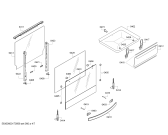 Схема №4 FRS5111EML с изображением Фронтальное стекло для духового шкафа Bosch 00712102