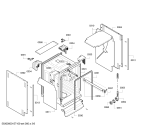 Схема №3 SRV55T34EU с изображением Передняя панель для посудомойки Bosch 00677265
