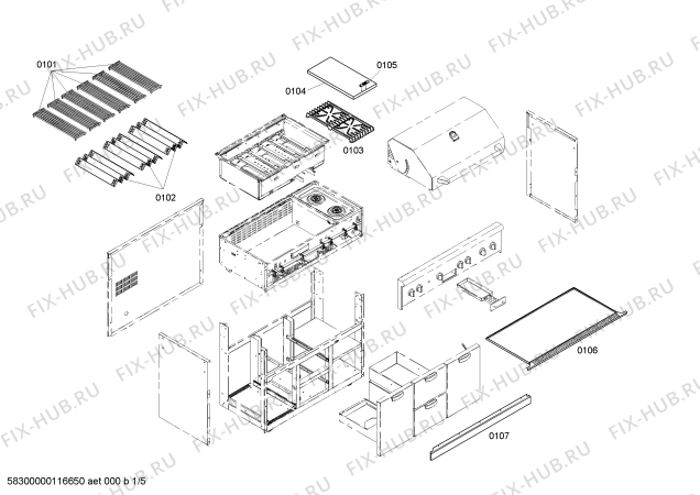 Схема №3 CGB48RSBU с изображением Рамка для плиты (духовки) Bosch 00487195