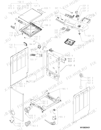 Схема №2 EV 7200 с изображением Блок управления для стиралки Whirlpool 481010630920