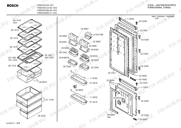 Схема №2 KIM3002TC с изображением Инструкция по эксплуатации Gaggenau для холодильной камеры Bosch 00515545