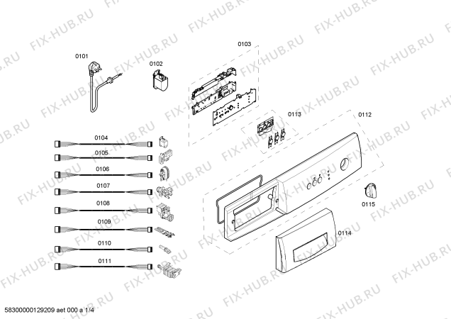 Схема №3 WAA28166NN с изображением Модуль (плата) Bosch 00666666