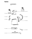 Схема №1 BY530D27/87A с изображением Часть корпуса для чайника (термопота) Tefal SS-201072