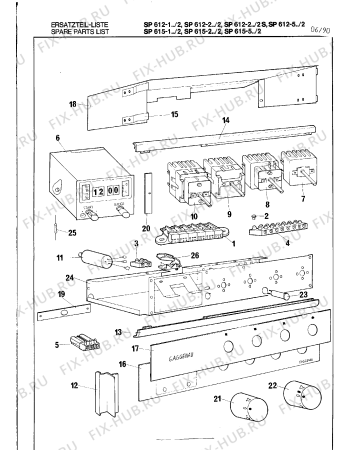 Схема №4 SP622205 с изображением Рамка для плиты (духовки) Bosch 00292050