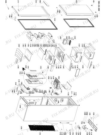 Схема №2 BSNF 9782 OX.1 с изображением Электропроводка для холодильной камеры Whirlpool 481010886123