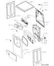 Схема №1 AWZ 3416 с изображением Декоративная панель для сушилки Whirlpool 481245216815
