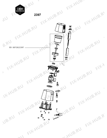 Схема №1 2397 с изображением Емкость для электрокофеварки Seb FS-3072022397