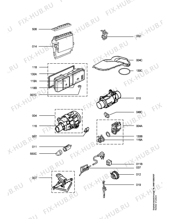 Схема №3 FAV64070VI с изображением Микромодуль для посудомойки Aeg 973911235144004