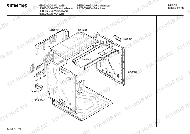 Схема №4 HE89040 с изображением Инструкция по эксплуатации для духового шкафа Siemens 00518251