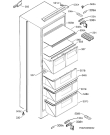 Схема №1 SCS61800F1 с изображением Фиксатор для холодильной камеры Aeg 2367130297