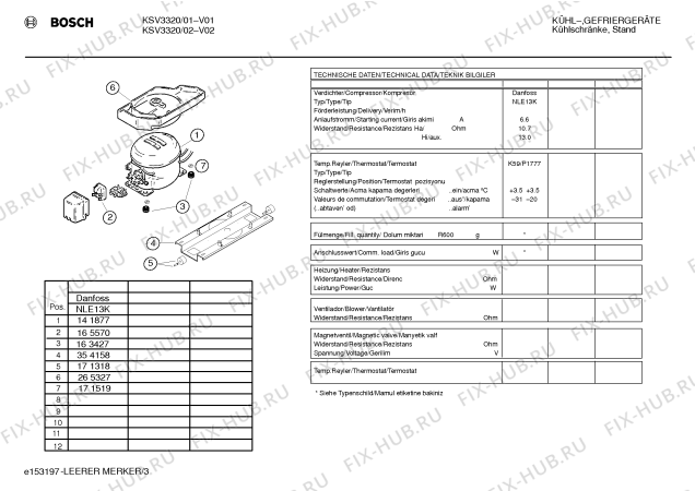 Взрыв-схема холодильника Bosch KSV3320 - Схема узла 03