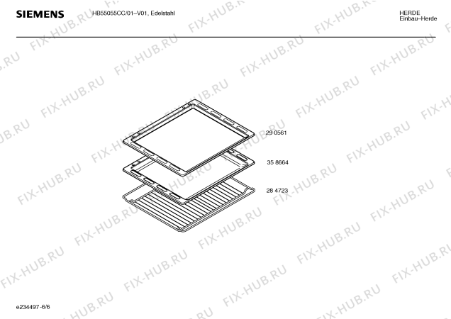 Схема №4 HB55055CC с изображением Инструкция по эксплуатации для духового шкафа Siemens 00583982