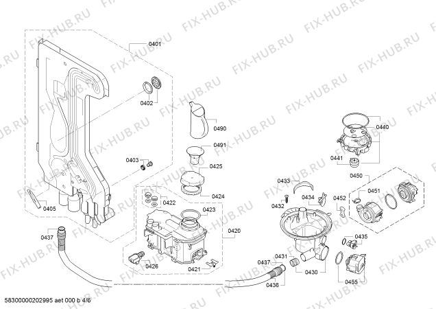 Схема №3 SMV25AX05N Silence с изображением Силовой модуль запрограммированный для посудомоечной машины Bosch 12019185