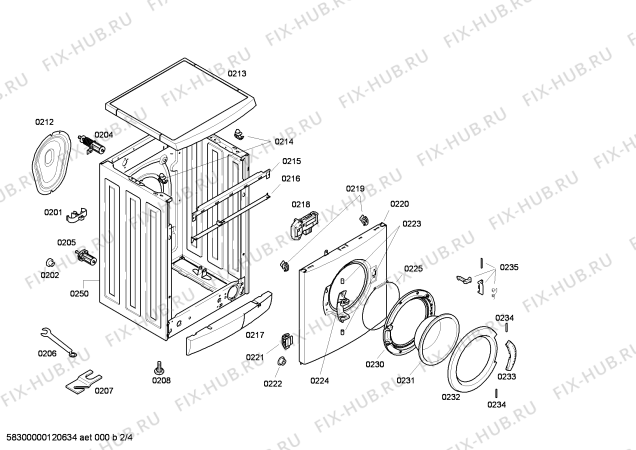 Схема №3 WAE24465GB Exxcel 1200 Express с изображением Панель управления для стиралки Bosch 00662690