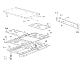 Схема №1 BBU485(663006) с изображением Запчасть для плиты (духовки) Gorenje 381252
