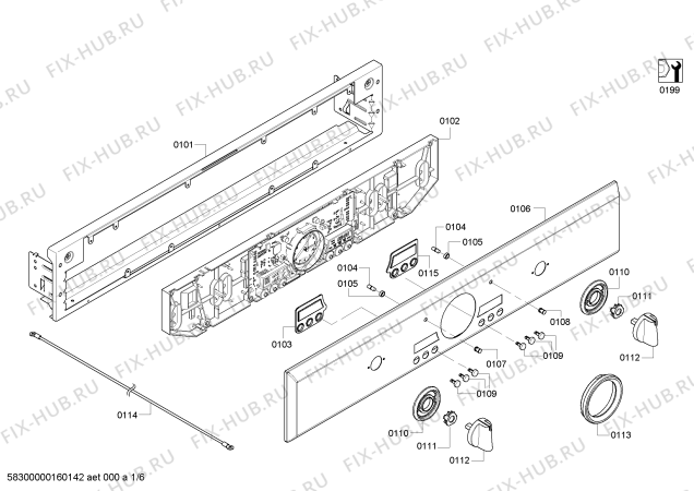 Схема №3 PODM301 с изображением Интерфейс для плиты (духовки) Bosch 00685322