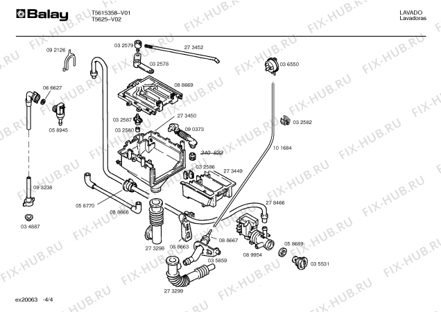 Схема №3 T5615358 с изображением Противовес для стиральной машины Bosch 00140714