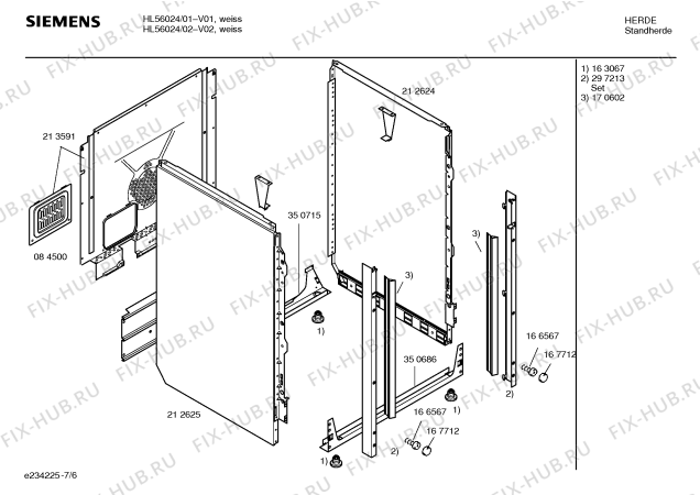 Схема №4 HL56024 Siemens с изображением Инструкция по эксплуатации для духового шкафа Siemens 00583410