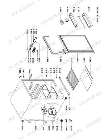 Схема №1 ARG4204 (F091252) с изображением Руководство для холодильника Indesit C00354400