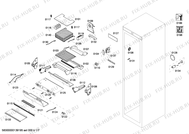 Схема №2 FID18MIEL1 F 1471 SF с изображением Крышка для холодильника Bosch 00671844