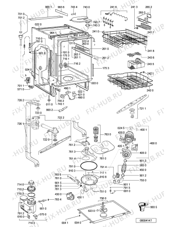 Схема №2 ADG 6450/2 WH с изображением Панель для посудомойки Whirlpool 481245372789