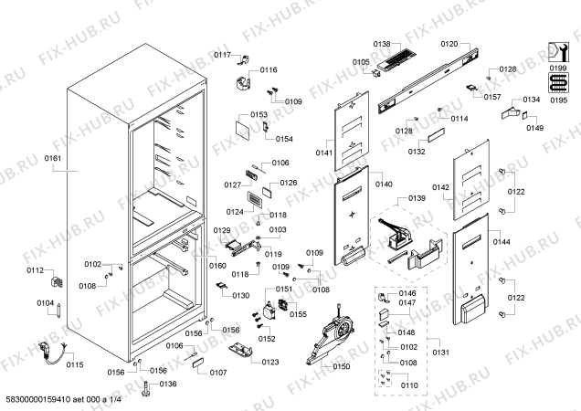 Схема №4 3KRP7767 с изображением Дверь для холодильной камеры Bosch 00711177