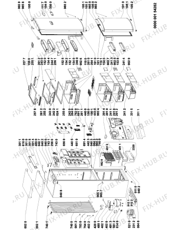 Схема №1 KGNA 335 IN с изображением Сенсорная панель для холодильника Whirlpool 481246469263