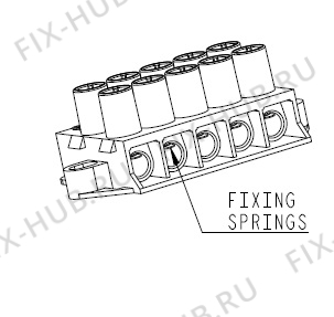 Большое фото - Клеммной блок для плиты (духовки) Indesit C00315349 в гипермаркете Fix-Hub