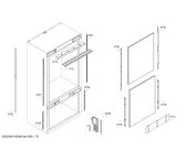 Схема №4 T30BB810SS с изображением Крепеж для холодильника Bosch 00776215