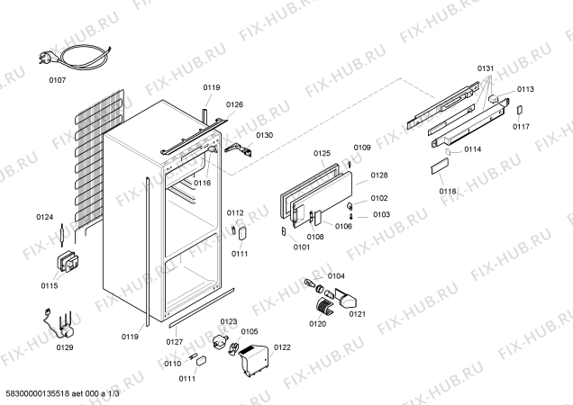 Схема №2 KIR24S81 accentline с изображением Поднос для холодильника Bosch 00709966