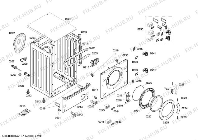 Схема №1 3TI60100A с изображением Панель управления для стиралки Bosch 00668050