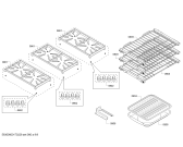 Схема №3 PRD366GHU с изображением Панель управления для плиты (духовки) Bosch 00683738