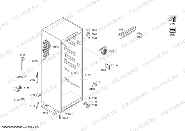 Схема №2 3FCB1620 с изображением Панель управления для холодильника Bosch 00706735
