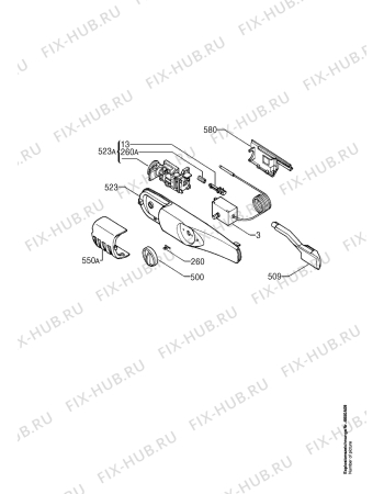 Взрыв-схема холодильника Aeg KT165 - Схема узла Electrical equipment