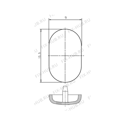 Винт (болт) для холодильника Electrolux 2230415024 в гипермаркете Fix-Hub