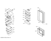Схема №3 K4444X6 с изображением Дверь для холодильной камеры Bosch 00244033