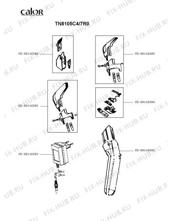 Схема №1 TN8105C4/7R0 с изображением Другое для фена Calor CS-00116581