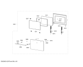Схема №7 HB15K8Z0C с изображением Дверь для плиты (духовки) Siemens 00478468
