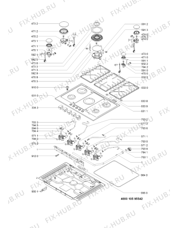 Схема №1 GMR7541IXL (F103034) с изображением Подрешетка для электропечи Indesit C00507463