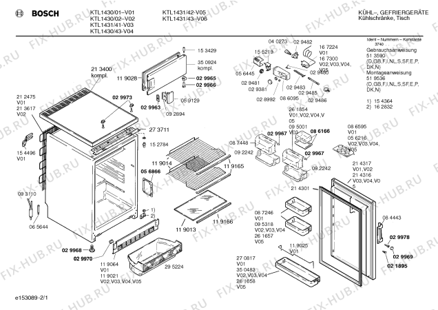 Схема №2 KTL1430 с изображением Поднос для холодильника Bosch 00350483