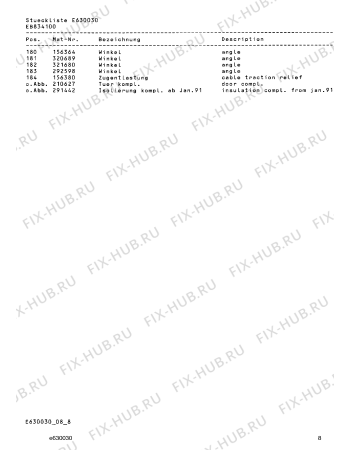 Схема №5 EB834100 с изображением Уголок для электропечи Bosch 00292598