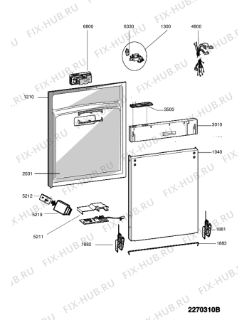 Схема №2 GCX 825 с изображением Другое для посудомоечной машины Whirlpool 488000385757