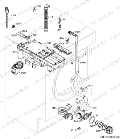 Взрыв-схема стиральной машины Aeg L16850A4 - Схема узла Hydraulic System 272