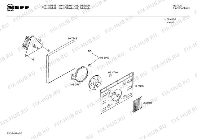 Схема №3 B1140N1GB 10311NM с изображением Панель для плиты (духовки) Bosch 00286797