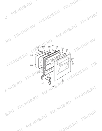 Схема №3 TGW 664/1 с изображением Кабель для плиты (духовки) DELONGHI 1131238